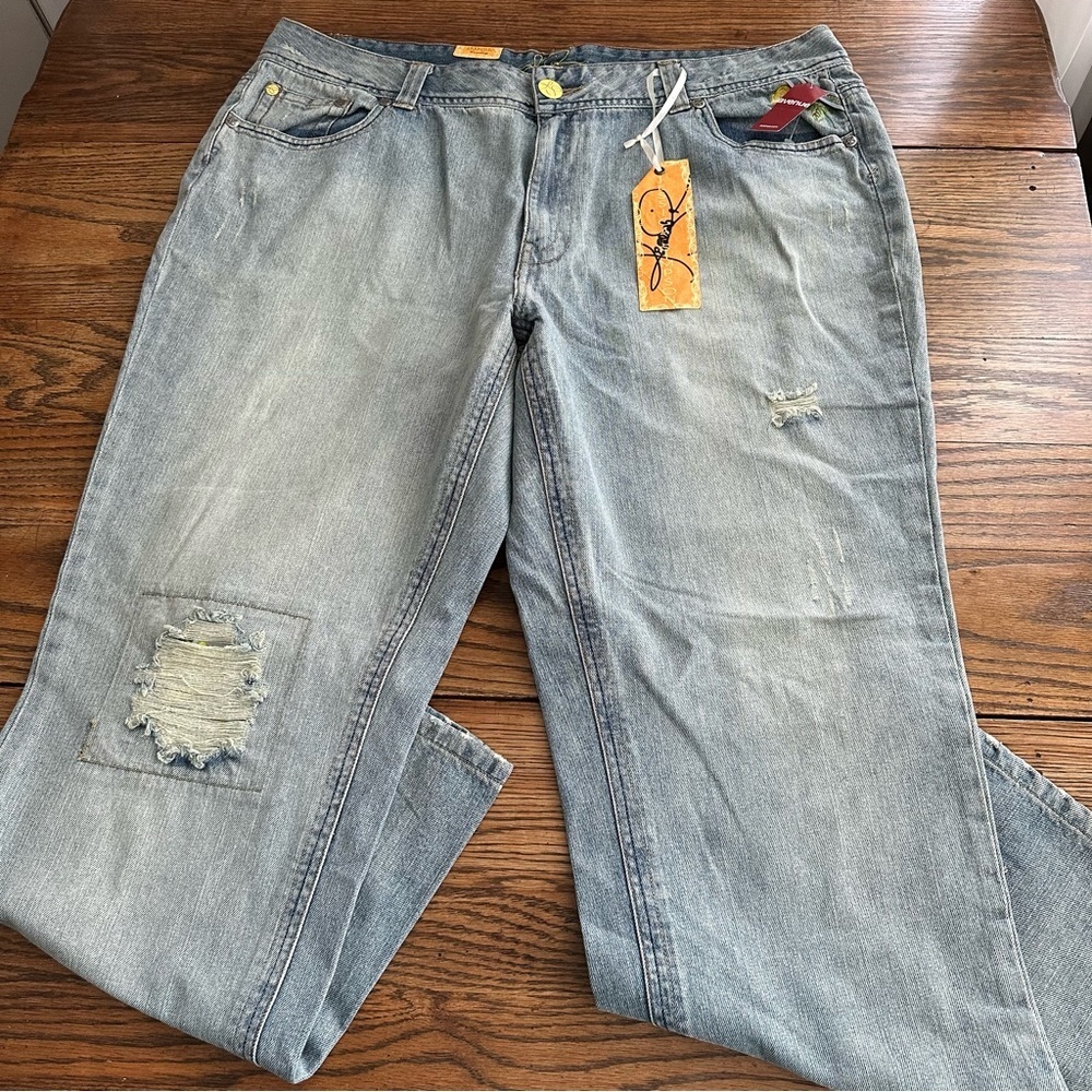 Jessica Simpson Cowboy Jeans Distressed New with tags Plus Size 24W